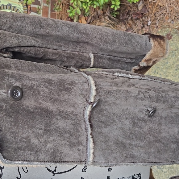 Marvin Richards Suede And Faux Fur Coat - Picture 11 of 14